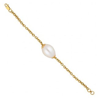 Original Pearl/Moti Stone Bracelet /Rakhi  Lab Certified  Natural Moti Bracelet By CEYLONMINE