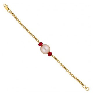 Original Pearl Bracelet/Rakhi Lab Certified Stone Moti Rakhi/Bracelet By CEYLONMINE