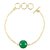 Precious Stone Emerald /Panna Gold Plated Bracelet/Rakhi Unheated  Original Stone Panna Bracelet By CEYLONMINE