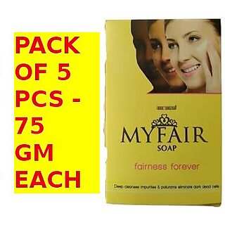 My fair soap ( Pack of 5 pcs. )75 gm each.