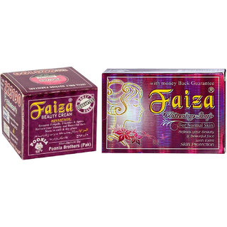Faiza Whitening Soap 90g And Faiza Beauty Cream 30g