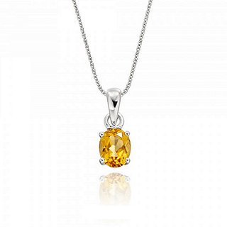 Natural Yellow Sapphire 5.25 Ratti Stone Pendant Unheated  Precious Stone Pukhraj Pendant By CEYLONMINE