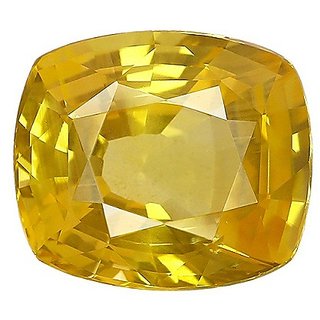 8.5 Ratti Natural Pukhraj Stone Original & Unheated Stone Yellow Sapphire Loose Gemstone By CEYLONMINE