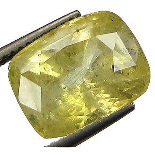 Lab Certified Stone 6.5 Ratti Pukhraj/Yellow Sapphire Loose Gemstone By CEYLONMINE