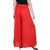 Relaxed Women red and black  palazzo pant or Trousers