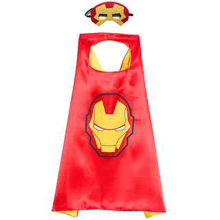 Kaku Fancy Dresses Iron Superhero Robe/California Costume/Halloween Costume -Red, Free Size, for Boys