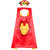 Kaku Fancy Dresses Iron Superhero Robe/California Costume/Halloween Costume -Red, Free Size, for Boys