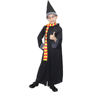 Kaku Fancy Dresses Harry Potter Fancy Dress for Kids/Hogwarts/Halloween Costume/Cosplay Costume -Black,for Boys