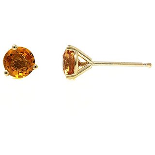 Natural Yellow Sapphire Beautiful Stud Earring For Women & Girls By CEYLONMINE