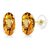 Natural Yellow sapphire Earring Original & Precious stone Pukhraj Stud Earring By CEYLONMINE