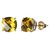 Certified Yellow Sapphire Gold Plated Stud Earring For Women & Girls By CEYLONMINE