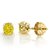 Precious Stone Pukhraj Earring Unheated & Certified Stone Yellow Sapphire Gold Plated Earring By CEYLONMINE