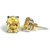 CEYLONMINE- Natural Yellow Sapphire/Pushpraj Stone Earring For Astrological Purpose