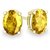 Precious Stone Pukhraj Earring Unheated  Certified Stone Yellow Sapphire Gold Plated Earring By CEYLONMINE