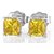 Natural Yellow sapphire/pukhraj Earring Original & Precious stone Pukhraj Stud Earring By CEYLONMINE