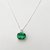 Unheated  Untreated stone Emerald pendant 5.25 Ratti Precious Stone Pendant Silver plated by ceylonmine