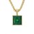 Natural Emerald Pendant 6.25 Carat Natural  Original Stone Panna Gold  Plated pendant By ceylonmine