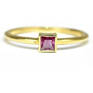 Pink sapphire 7.25 Ratti Gold Plated Ring Original  Natural Stone Pink sapphire Ring By CEYLONMINE