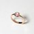 CEYLONMINE- Pink sapphire gold Plated Ring Certified & Astrological Gemstone Ring For Unisex