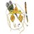 Kaku Fancy Dresses Krishna Pankh in Cotton Fabric,Krishnaleela/Janmashtami/Kanha/Mythological Character Costume -Yellow,for Boys