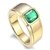 Emerald / panna Ring Original  LAb Certified 7.25 Ratti Precious Panna Gold Plated Ring  By CEYLONMINE