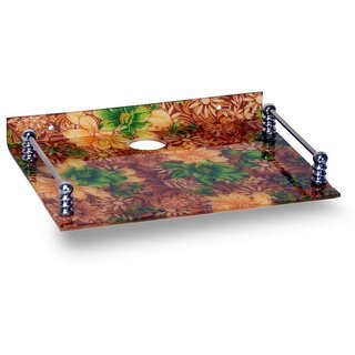 HFK Tiktronix Floral design Set Top Box Stand with 2 screw free,
