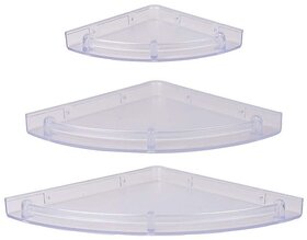 HFK Set of 3 White Corner stand With their screw,
