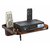 HFK Brown Set Top Box stand With 2 Remote Holder And 2Screw free