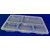 Plastic disposable meal tray of five compartments with lid (50 pcs)