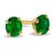 CEYLONMINE- Original Green Emerald Stone Earrings Gold Plated Panna  Earrings For Women