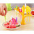 Birdie Plastic Fruit Fork Set with Stand, 6-Pieces, Multicolour ( ONE SETT )