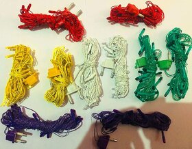 HFK 5 mtr. Pack of 5 Diwali Rise Light Jhalar Assorted colors,