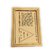 Lalnaakrit Kaamraj Golden Plated Photo Frame Yantra