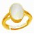Original Moonstone Gold Plated Adjustable ring Semi-Precious Stone Ring For Unisex BY CEYLONMINE