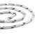 Silver Chain for Girls and Boys Platinum Plated Silver Chain for Men Fashion 4MM Chain (22 inch)