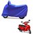 Intenzo Premium  Full Blue  Two Wheeler Cover for  TVS Wego