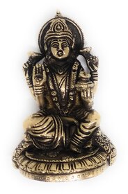 Ashtdhatu Laxmi Gold Plated  Murti (Medium)