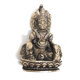 Ashtadhatu Kuberji Gold Plated Murti (Small)
