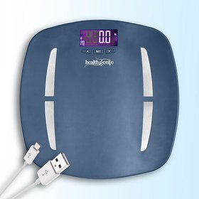 Healthgenie DIgital Personal Body Fat Analyzer - Fibre Series (HB-331) Royal Blue.