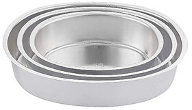 Aluminium cake mould round shaped set of 3