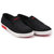 Sparx Men's Black White Loafers