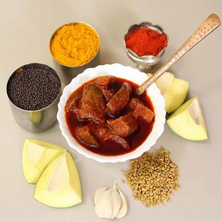 Avakai / Mango Pickle / Aam Achar Andhra Style (Home Made)