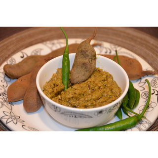 Chintakaya Thokku Pachadi / Green Tamarind Pickle / Raw Imli Achar