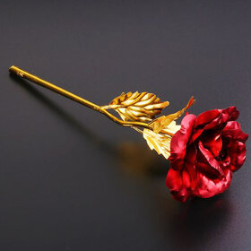 24K red Rose Flower Valentine's Day With Box Unique Gift/friendship day gift