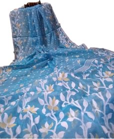 soft cotton silk dhakai jamdani saree.