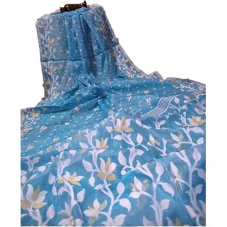 soft cotton silk dhakai jamdani saree.
