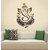 EJA Art Combo of 4 Wall Sticker Sleeping Buddha-(110 X 60 Cms)|Royal Ganesh-(50 X 45 Cms)|Shiv Parwati-(60 X 39 Cms)|Sunrise-(60 X 90 Cms)-Matrial Vinyl
