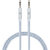 ARU ARX-11 1 Meter Braided Aux Cable- Silver