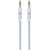 ARU ARX-11 1 Meter Braided Aux Cable- Silver