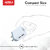 ARU AR-222 2.4 Amp Dual Port Fast Charger With Charge  Sync USB Cable- White